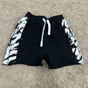 Little Bipsy Monochrome Brush Stroke Harem Short